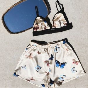 Handmade Satin Bralette and Short Set